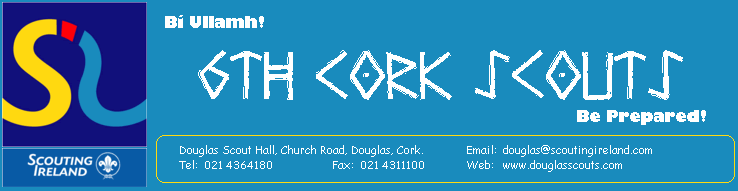 Welcome to 6th Cork Scouts Online!